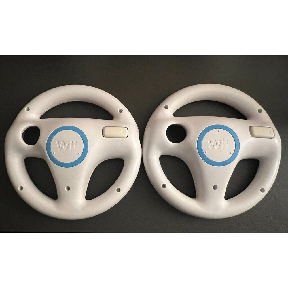 2 Pack Mario Kart Racing Steering Wheel for Nintendo Wii Remote Game Controller